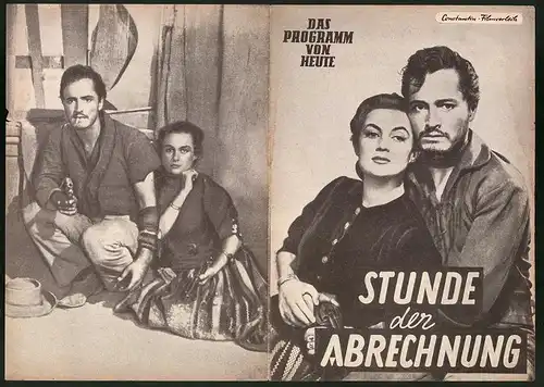 Filmprogramm Programm von Heute Nr. 347, Stunde der Abrechnung, John Hodiak, John Derek, Regie: Fred F. Sears
