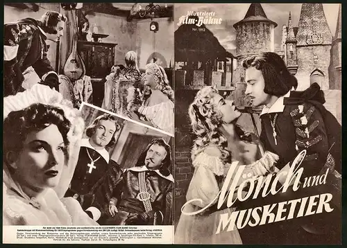 Filmprogramm IFB Nr. 1912, Mönch und Musketier, Gianna Maria Canale, Franca Marzi, Regie: Riccardo Freda