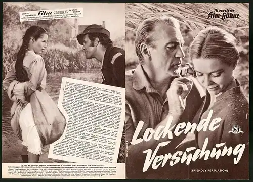 Filmprogramm IFB Nr. 3898, Lockende Versuchung, Gary Cooper, Dorothy McGuire, Regie: William Wyler