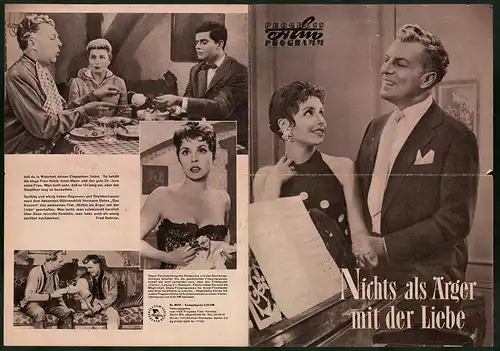 Filmprogramm PFP Nr. 89 /57, Nichts als Ärger mit der Liebe, Sonja Ziemann, Winnie Markus, Regie: Thomas Engel