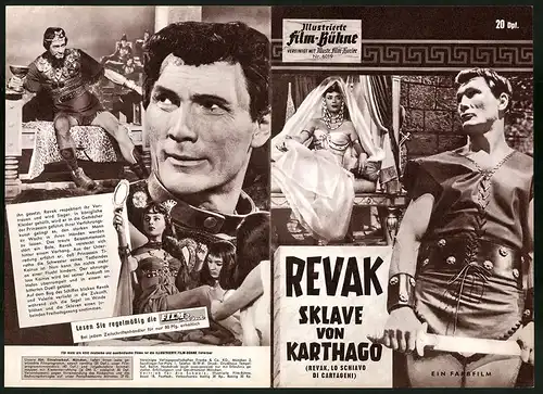 Filmprogramm IFB Nr. 6019, Revak - Sklave von Karthago, Jack Palance, Milly Vitale, Regie: Rudolph Mate
