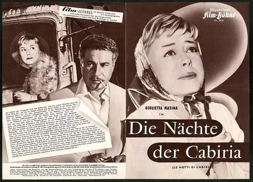 Filmprogramm IFB Nr. 3939, Die Nächte der Cabiria, Giulietta Masina, Francois Perier, Regie: Fererico Fellini