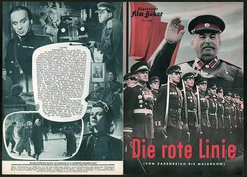Filmprogramm IFB Nr. 2358, Die rote Linie, Ernst Konstantin, Erica Beer, Regie: Richard Richardsen, Dokumentation, UDSSR