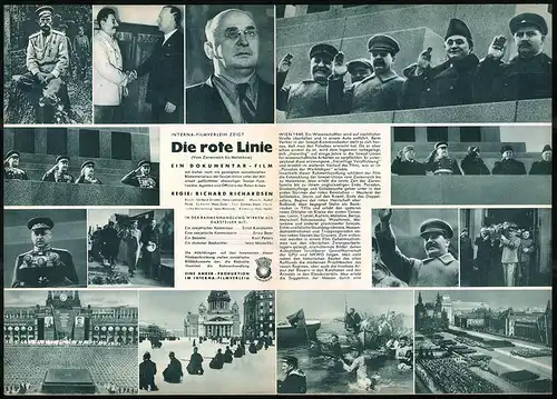 Filmprogramm IFB Nr. 2358, Die rote Linie, Ernst Konstantin, Erica Beer, Regie: Richard Richardsen, Dokumentation, UDSSR