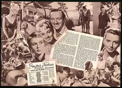 Filmprogramm IFB Nr. 4446, Bonjour Tristesse, Deborah Kerr, David Niven, Regie: Otto Preminger