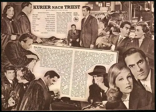 Filmprogramm IFB Nr. 1615, Kurier nach Triest, Tyrone Power, Patricia Neal, Regie: Henry Hathaway