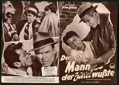 Filmprogramm IFB Nr. 3476, Der Mann der zuviel wusste, James Stewart, Doris Day, Regie: Alfred Hitchock