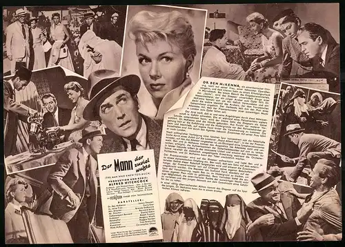 Filmprogramm IFB Nr. 3476, Der Mann der zuviel wusste, James Stewart, Doris Day, Regie: Alfred Hitchock