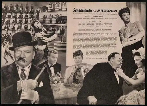 Filmprogramm IFB Nr. 855, Sensationen für Millionen, Eleanor Powell, Dennis O`Keefe, Regie: Andrew Stone