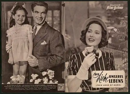 Filmprogramm IFB Nr. 541, Die Liebe unseres Lebens, Merle Oberon, Charles Korvin, Regie: William Dieterle
