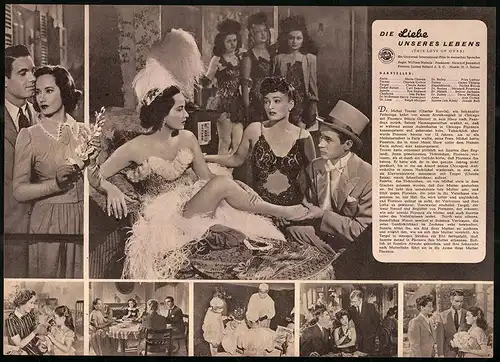 Filmprogramm IFB Nr. 541, Die Liebe unseres Lebens, Merle Oberon, Charles Korvin, Regie: William Dieterle