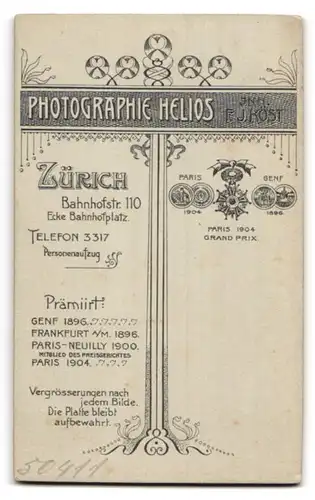 Fotografie Atelier Helios, Zürich, Bahnhofstr. 110, Portrait Frau in hübscher Bluse