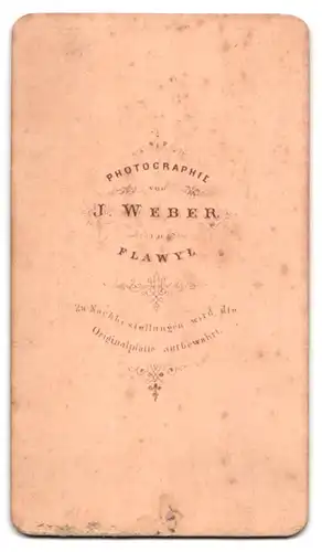 Fotografie J. Weber, Flawil, Portrait modisch gekleideter Herr mit Bart