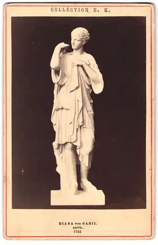 Fotografie Fotograf und ORt unbekannt, Skulptur Diana von Gabii