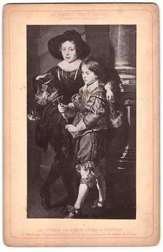 Fotografie von Römmler & Jonas, Dresden, Gemälde Söhne Rubens nach Rubens