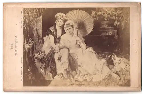 Fotografie V. Angerer, Wien, Gemälde Frühling nach Hans Makart