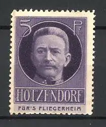 Reklamemarke Generaloberst Franz Conrad von Hötzendorf im Portrait, Für's Fliegerheim