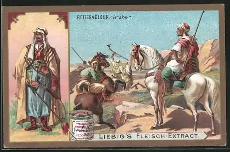 Sammelbild Liebig, Reitervölker, Araber