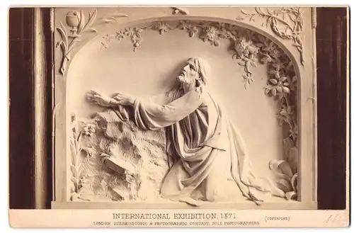 Fotografie Stereoscopic & Photogr. Co., London, Internationa Exhibition 1871, Ausstellung, Jesus Relief