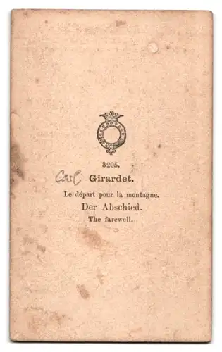 Fotografie Gemälde Der Abschied nach Girardet