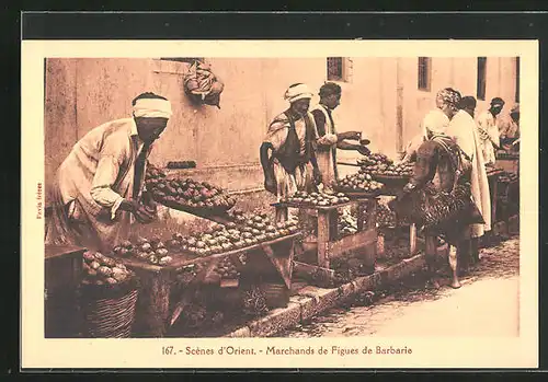 AK Scénes d`Orient, Marchands de Figues de Barbarie