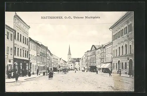 AK Mattighofen, Unterer Marktplatz