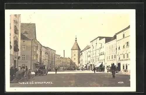AK Wels, Partie am Stadtplatz