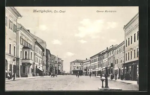 AK Mattighofen, am Oberen Marktplatz