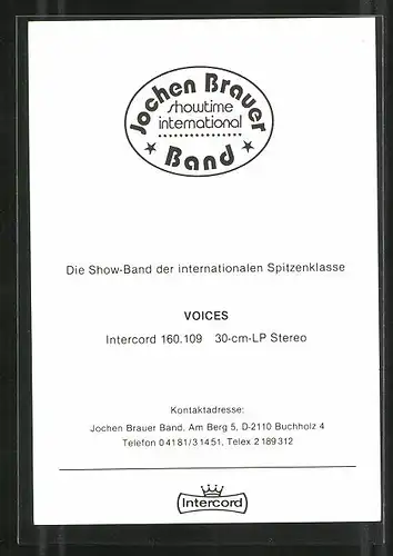 AK Musiker der Jochen Brauer Band mit ihren Instrumenten