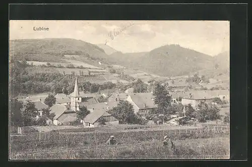 AK Lubine, Gesamtansicht aus der Vogelschau