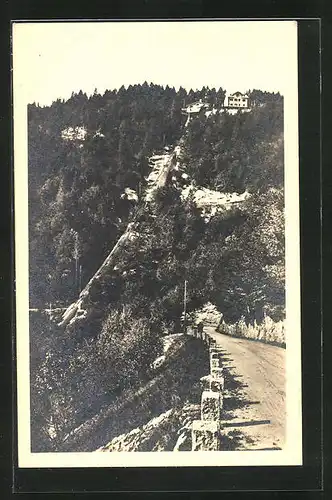 AK Bergbahn, Via e funicolare della Mèndola