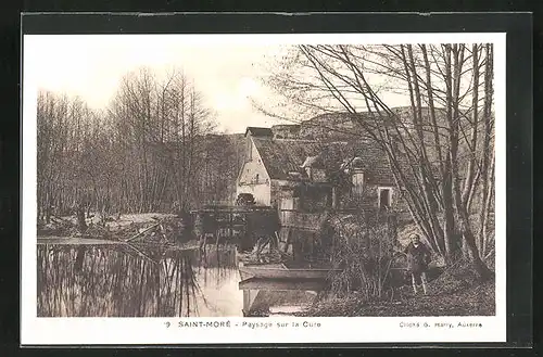 AK Saint-Morè, Paysage sur la Cure