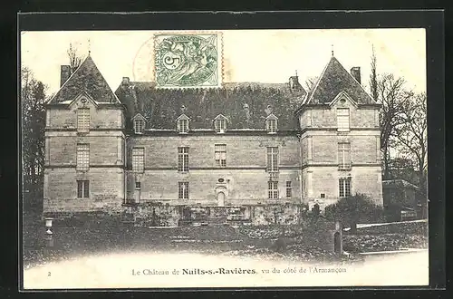 AK Nuits-sous-Ravières, Le Chateau, vu du cotè de l`Armancon