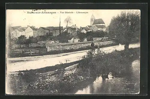 AK Nuits-sur-Armancon, Vue Gènèrale - L`Armancon