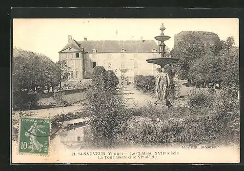 AK Saint-Sauveur, Le Chateau, La Tour Sarrazine XI. siècle