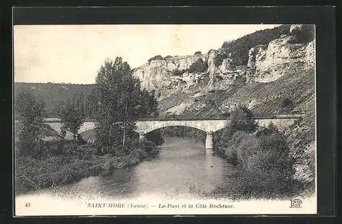 AK Saint-Morè, Le Pont et la Cote Rocheuse