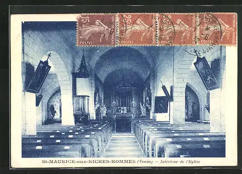 AK Saint-Maurice-aux-Riches-Hommes, Intèrieur de l`Èglise