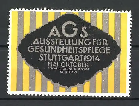 Reklamemarke Stuttgart, Ausstellung für Gesundheitspflege AGS 1914