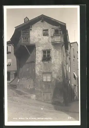 AK Hall in Tirol, Nagglburg, am alten Wohnhaus