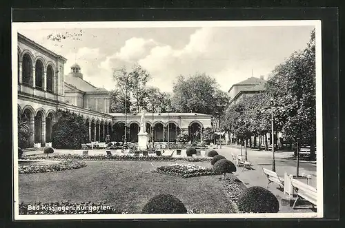 AK Bad Kissingen, im Kurgarten
