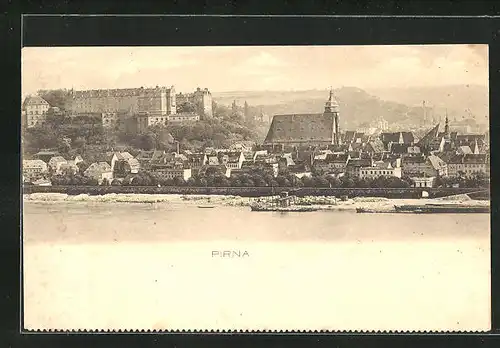 AK Pirna / Elbe, Stadtpanorama