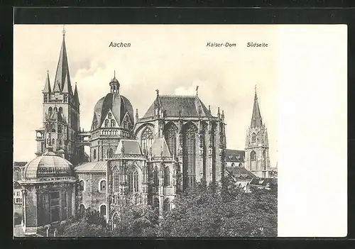 AK Aachen, Kaiser-Dom, Südseite