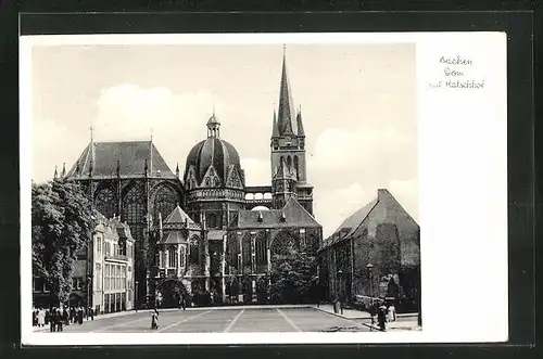 AK Aachen, Dom mit Katschhof