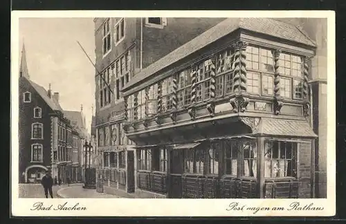 AK Aachen, am Rathaus