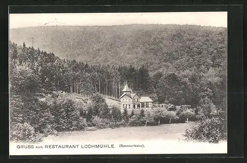 AK Gelnhausen, Restaurant Lochmühle