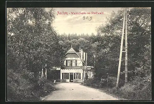 AK Aachen, Gasthaus Waldschenke im Stadtwald