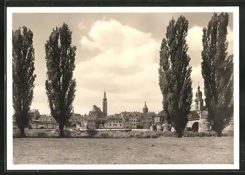 AK Kitzingen / Main, Blick von Etwashausen