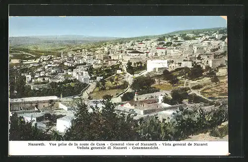 AK Nazareth, Vue prise de la route de Cana