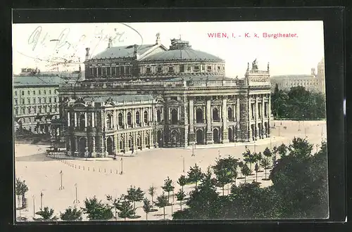 AK Wien, Burgtheater, Blick auf das K. K. Burgtheater