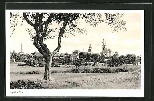 AK Uffenheim, Blick zum Ort